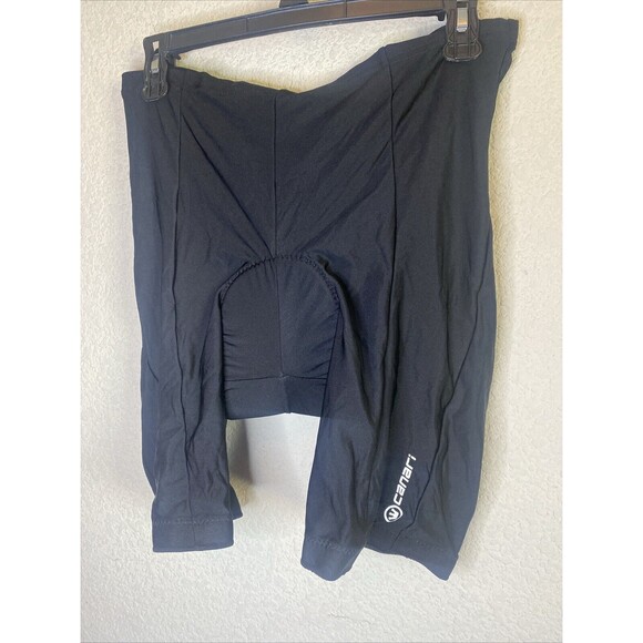 New Canari Athletic Tempo Cycle Bike Cycling Shorts Men's Black Flat  L - Picture 1 of 7